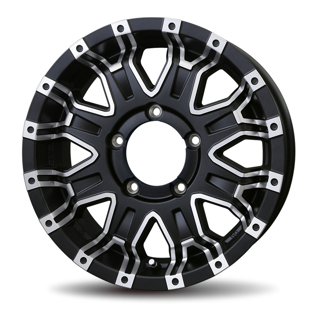 ROCK KELLY MX-Ⅱ Gross Black/Polish [16&times;5.5J 5-139.7]